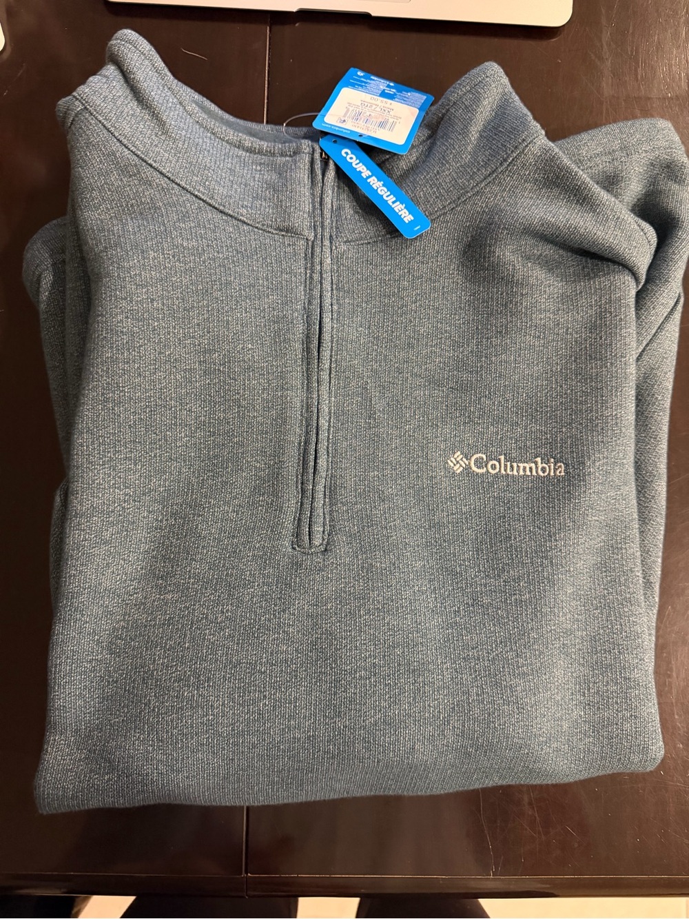 NWT Columbia Men's Slate Blue Half-Zip Pullover Sweatshirt